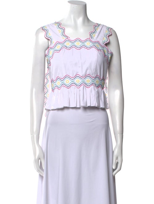 Celia B Striped Square Neckline Crop Top