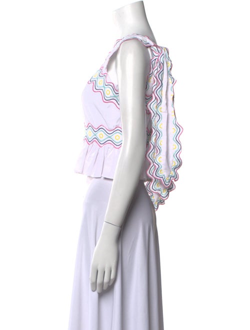 Celia B Striped Square Neckline Crop Top