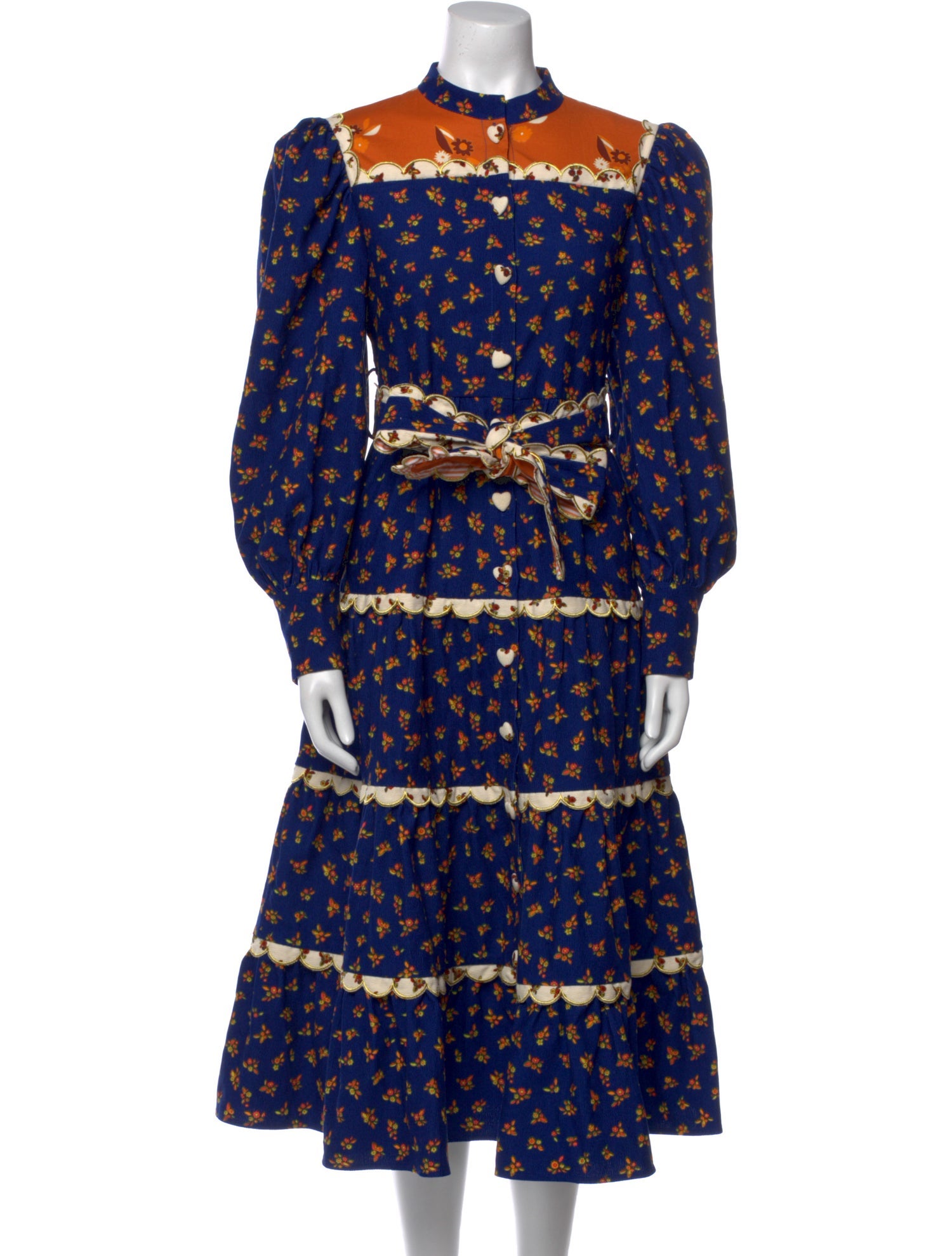 Celia B Floral Print Midi Length Dress w/ Tags