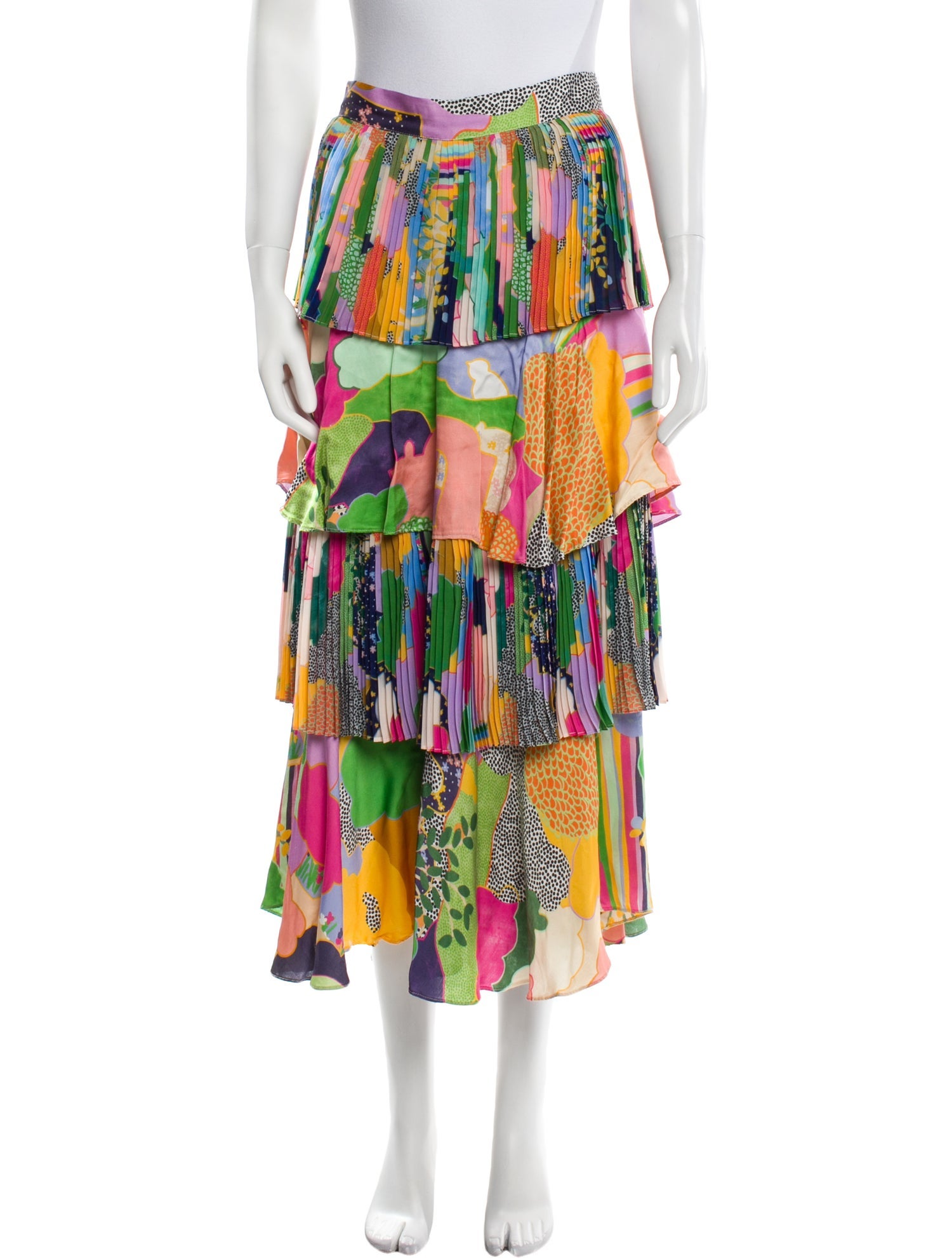 Celia B Printed Midi Length Skirt