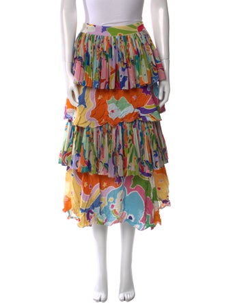 Celia B Printed Knee-Length Skirt