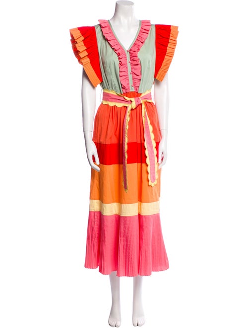 Celia B Striped Long Dress