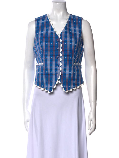 Celia B Printed V-Neck Crop Top