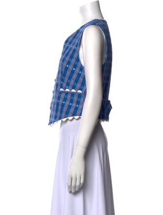 Celia B Printed V-Neck Crop Top