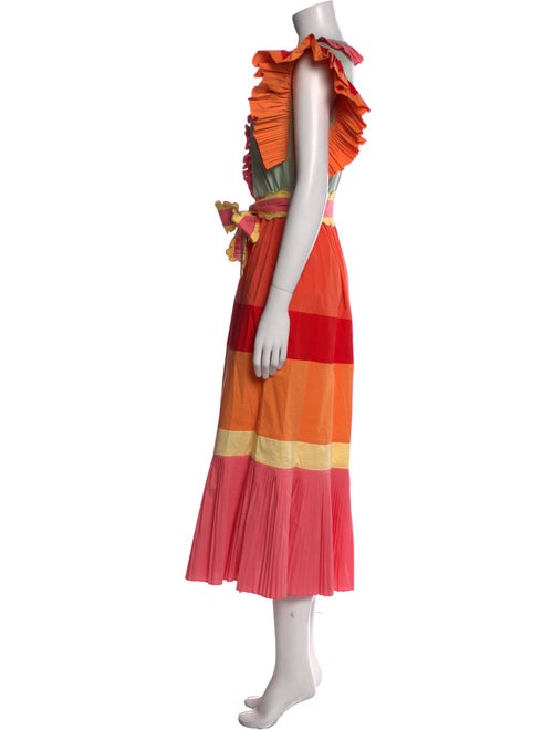 Celia B Colorblock Pattern Long Dress