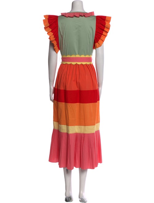 Celia B Colorblock Pattern Long Dress