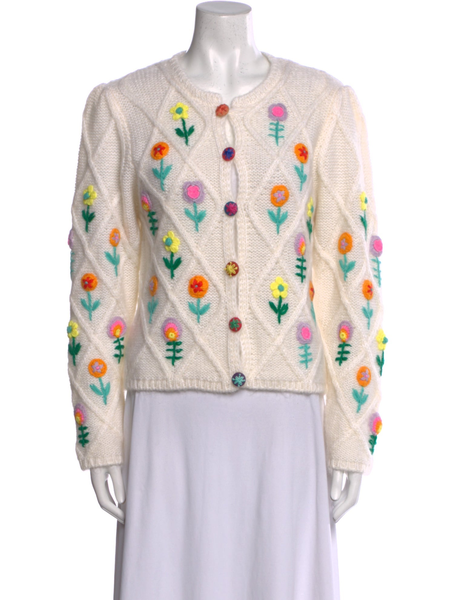 Celia B Printed Crew Neck Sweater w/ Tags