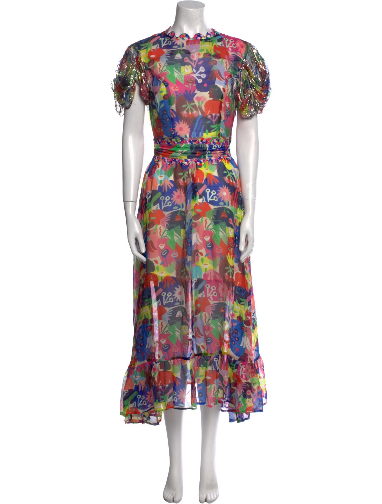 Celia B Floral Print Long Dress