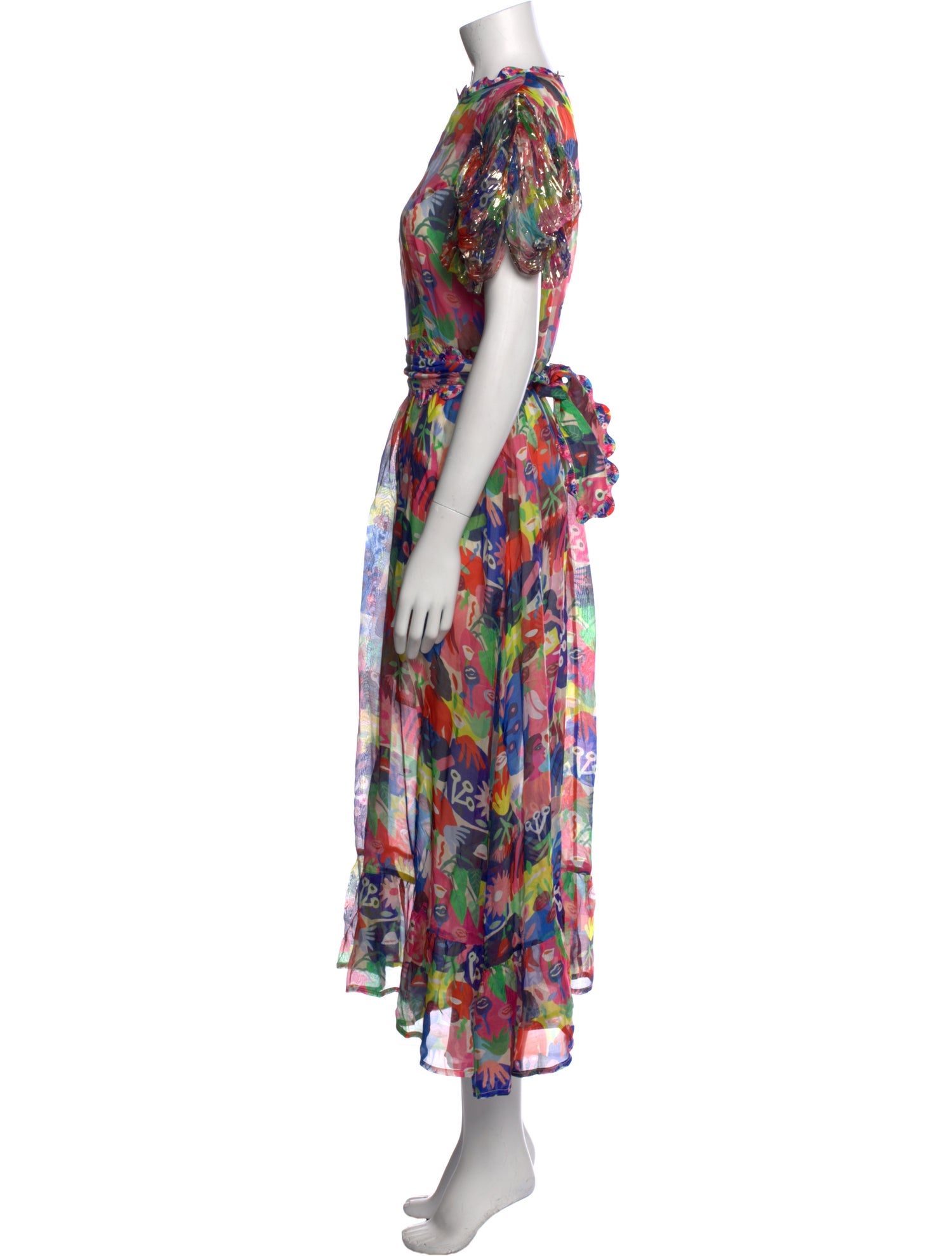 Celia B Floral Print Long Dress