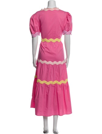 Celia B V-Neck Long Dress