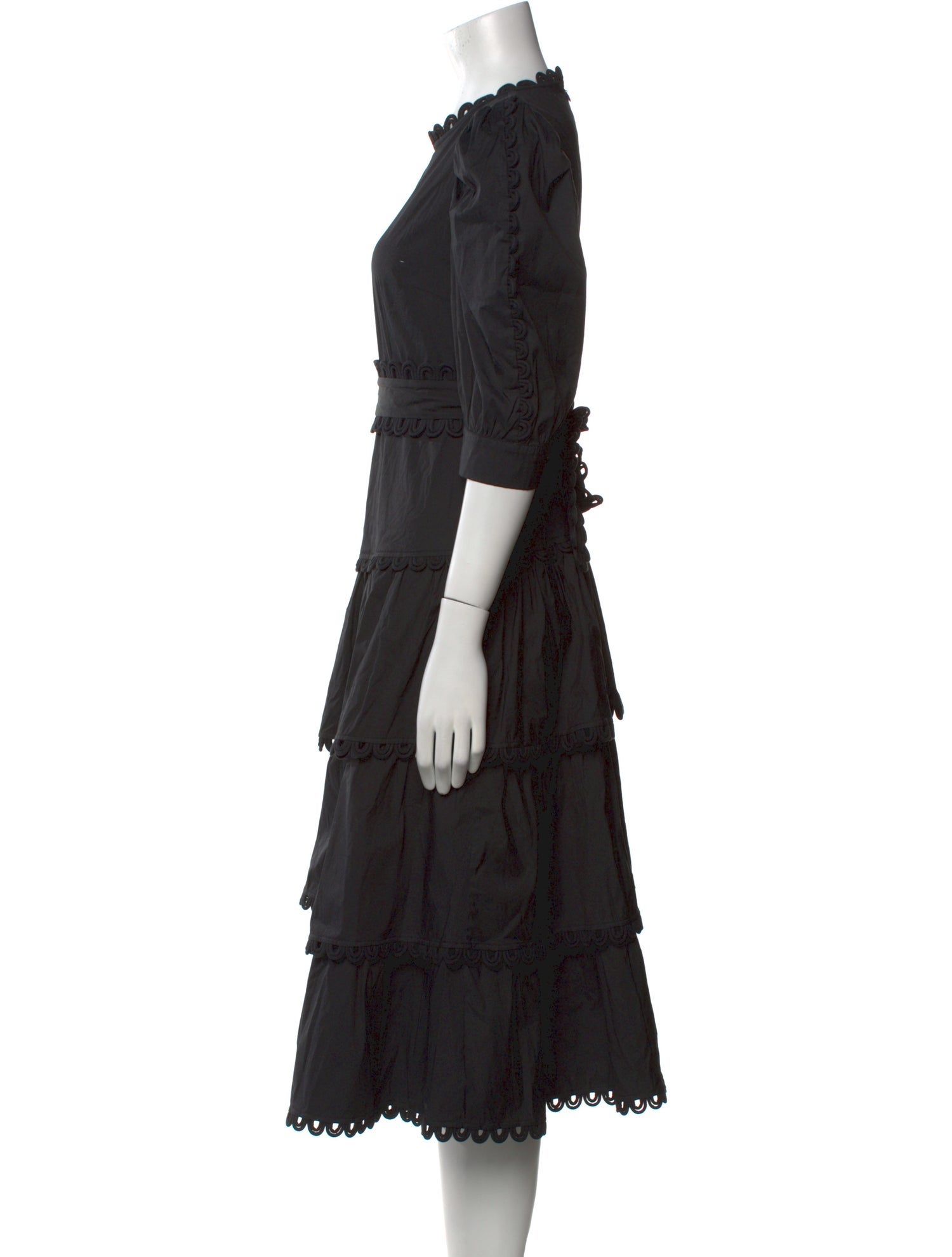 Celia B Crew Neck Midi Length Dress