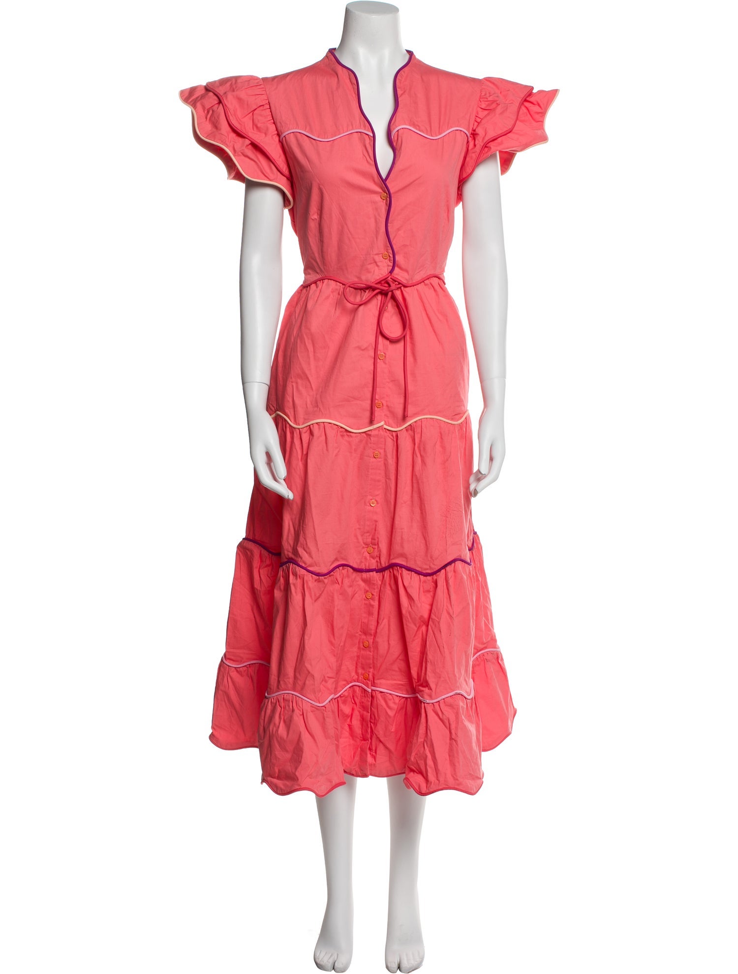 Celia B V-Neck Long Dress