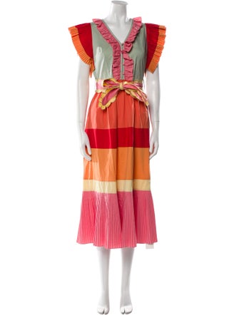 Celia B Striped Long Dress