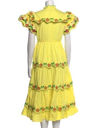 Celia B Mock Neck Midi Length Dress