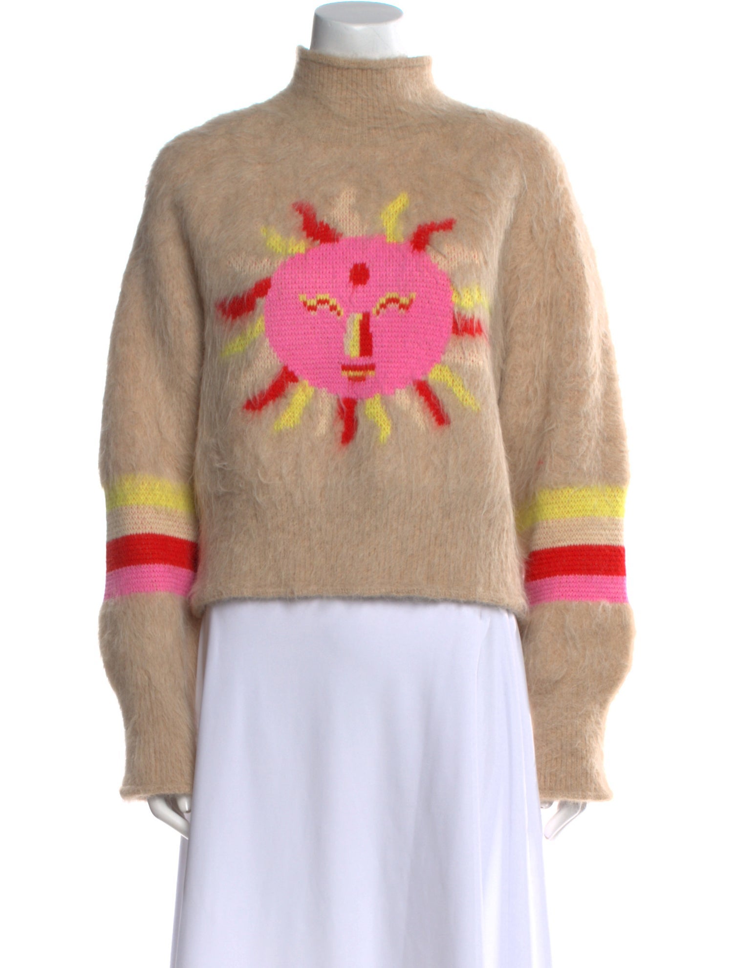 Celia B Alpaca Graphic Print Sweater