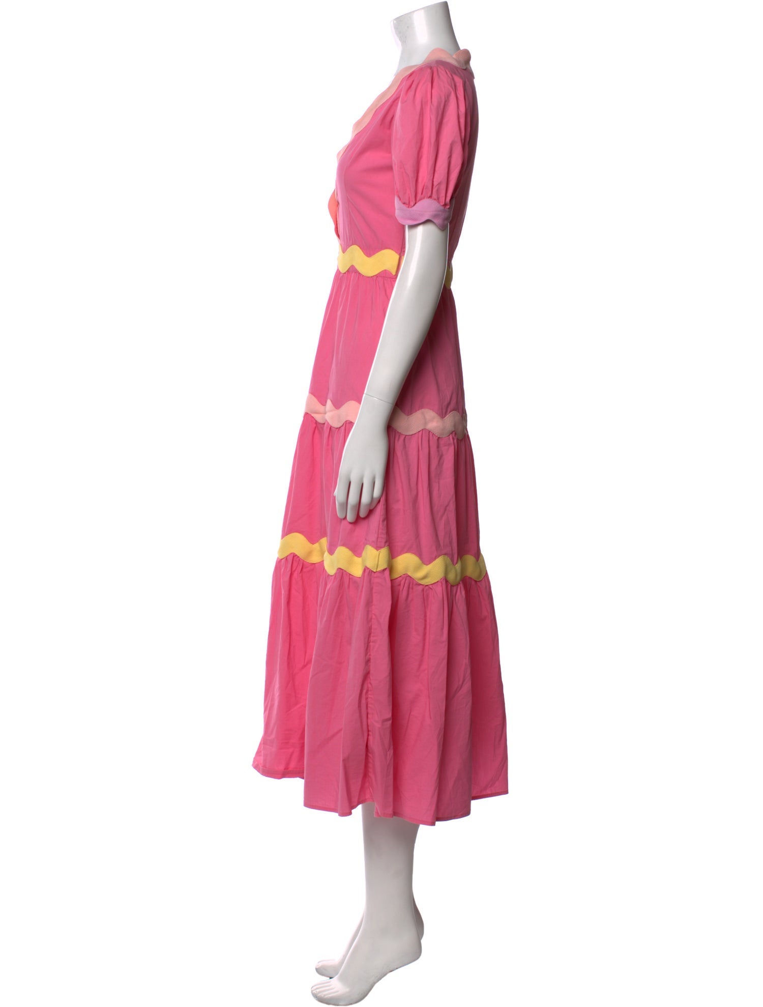 Celia B Colorblock Pattern Long Dress