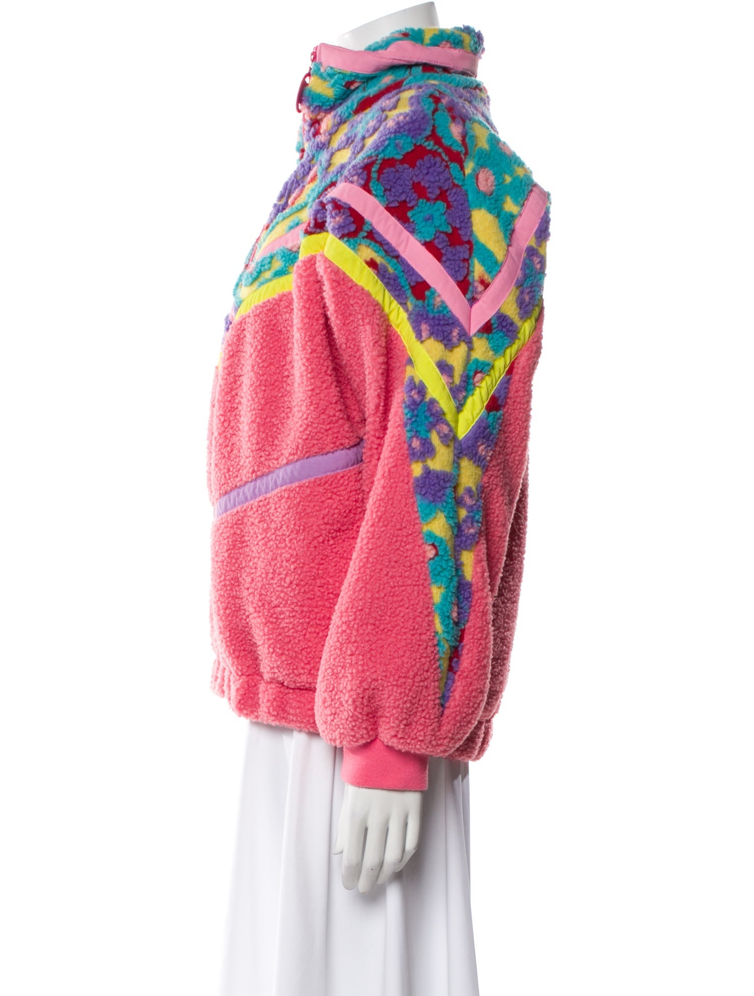 Celia B Printed Faux Fur Jacket