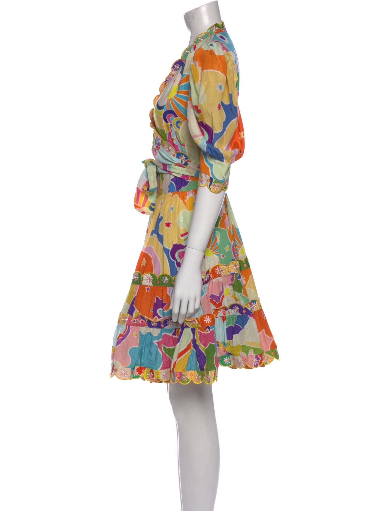 Celia B Floral Print Knee-Length Dress