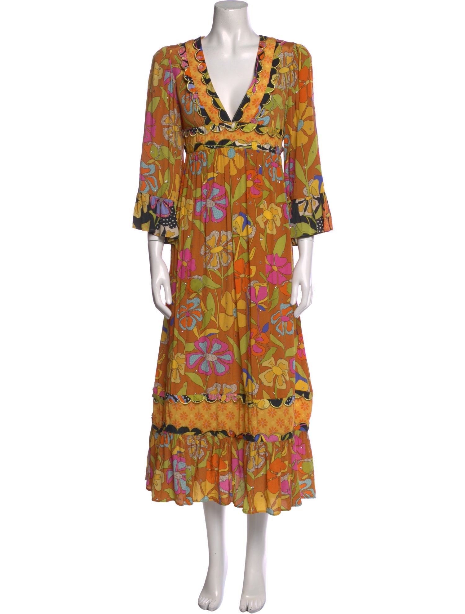 Celia B Floral Print Long Dress