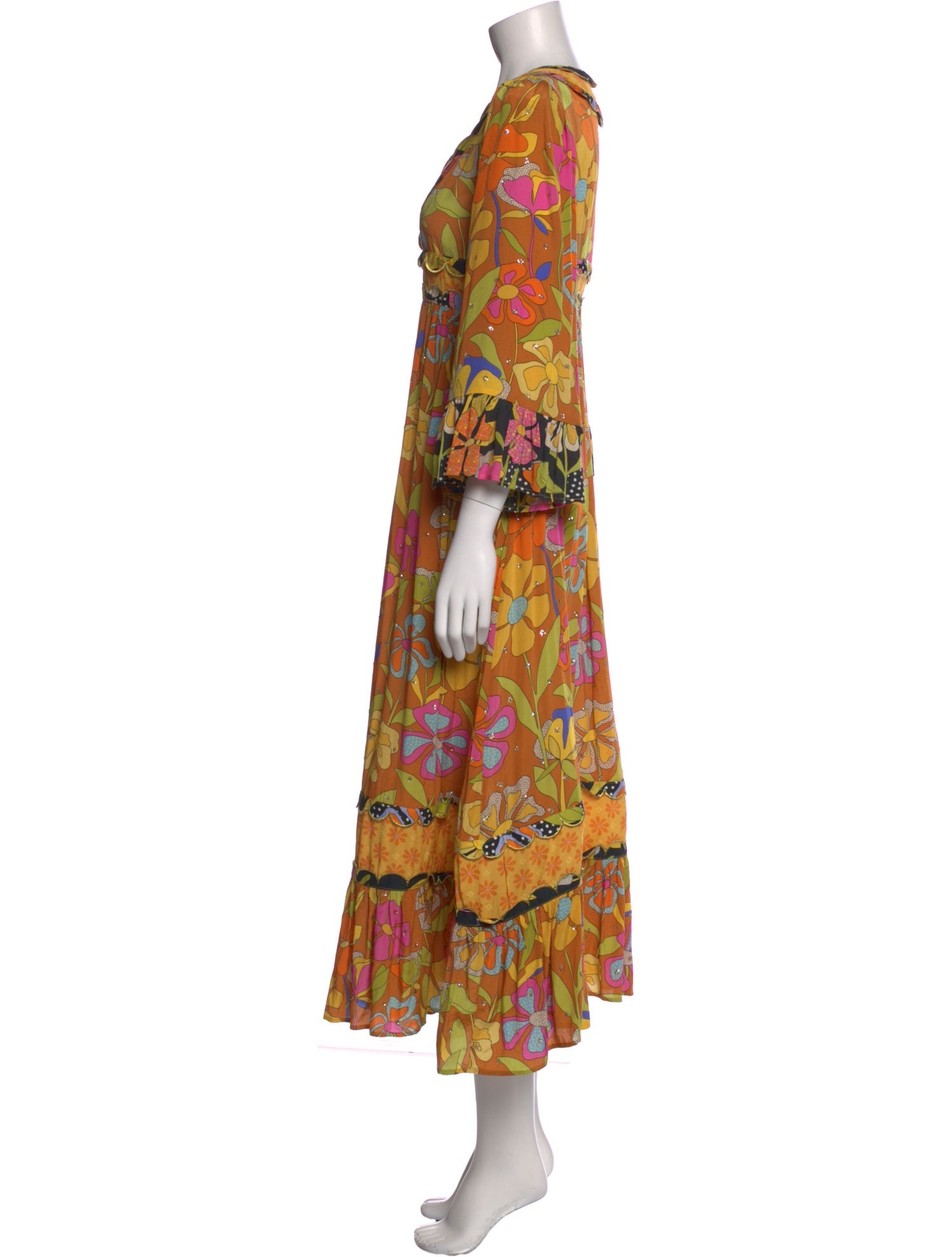 Celia B Floral Print Long Dress