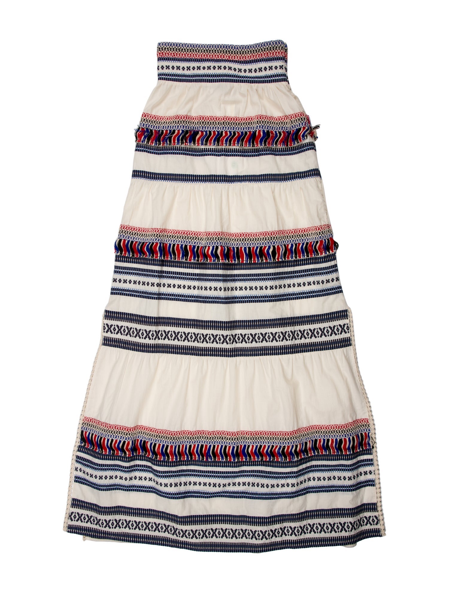Celia Dragouni Striped Long Skirt