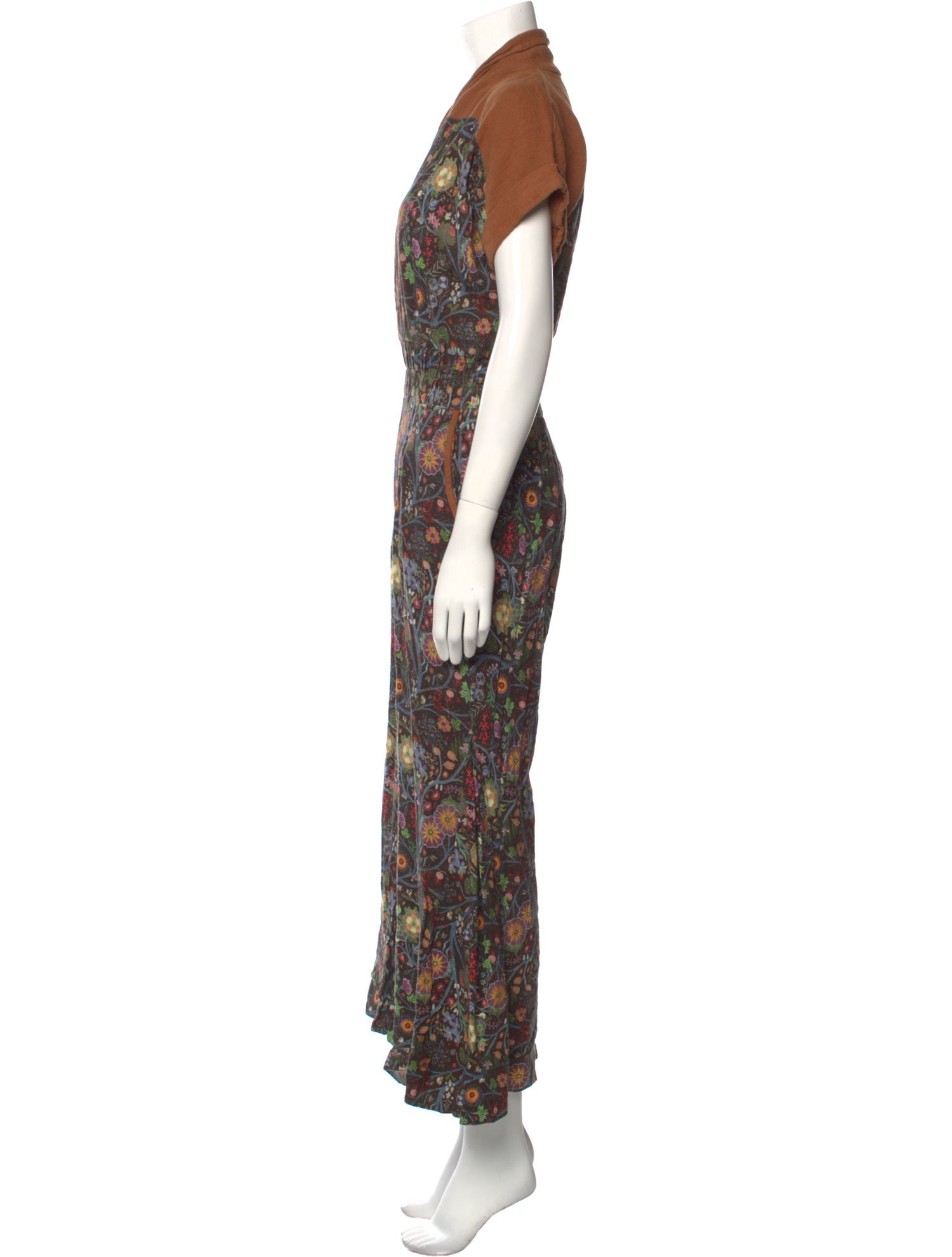Celia Dragouni Floral Print Long Dress
