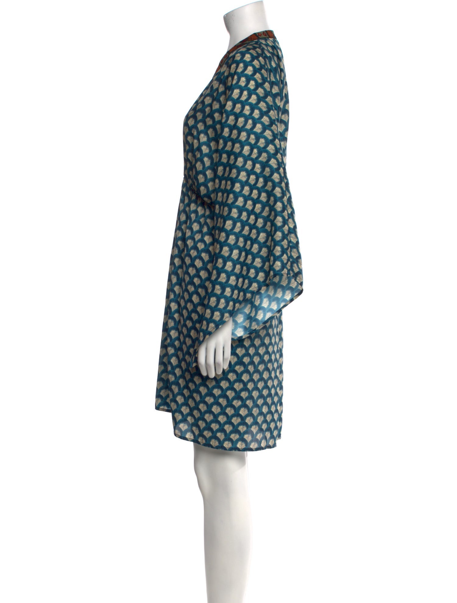Celia Dragouni Printed Knee-Length Dress