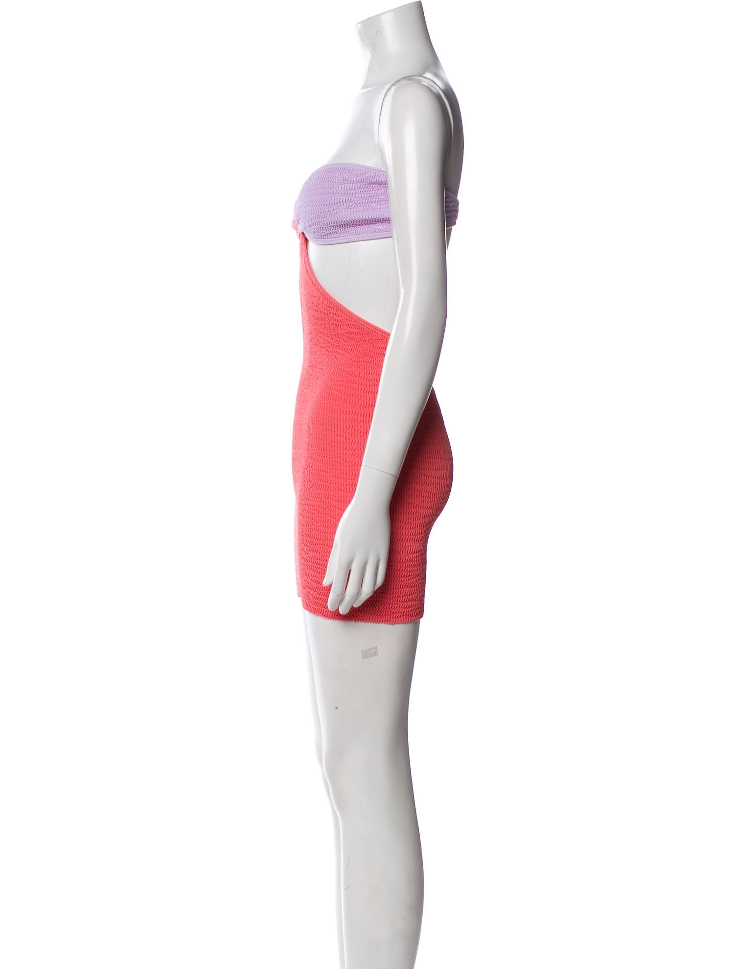 Cleonie Colorblock Pattern Mini Dress