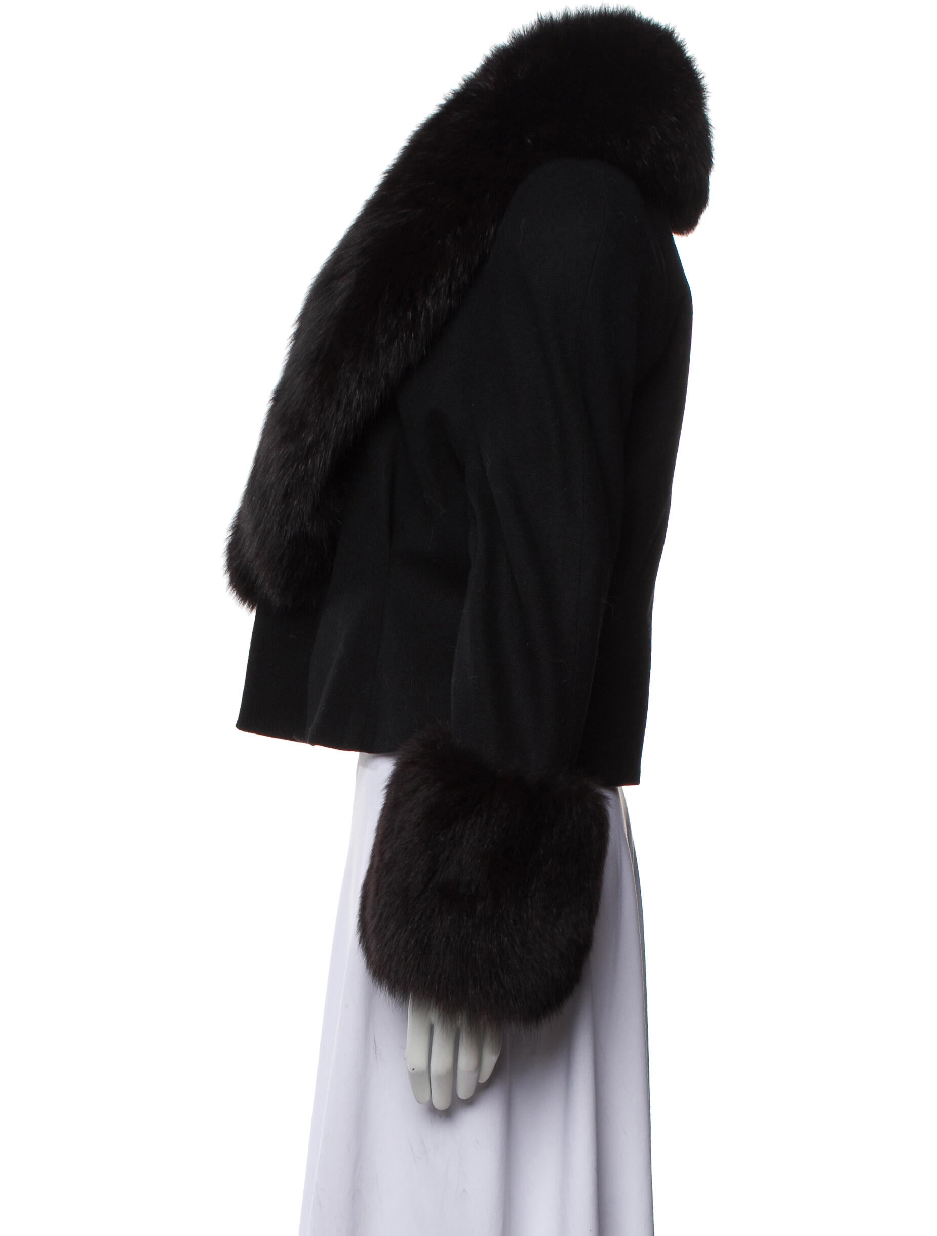 C'est Simone Vintage Faux Fur Jacket