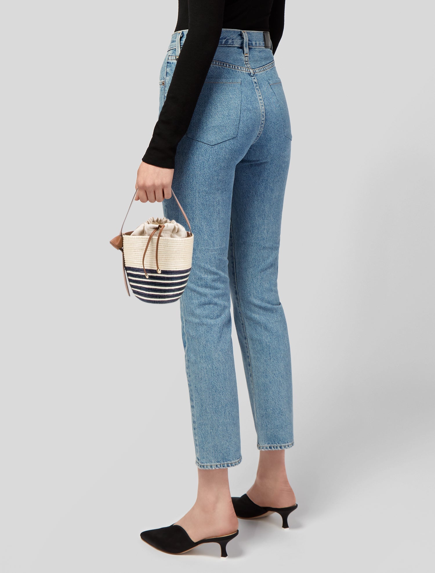 Cesta Collective Raffia Bucket Bag