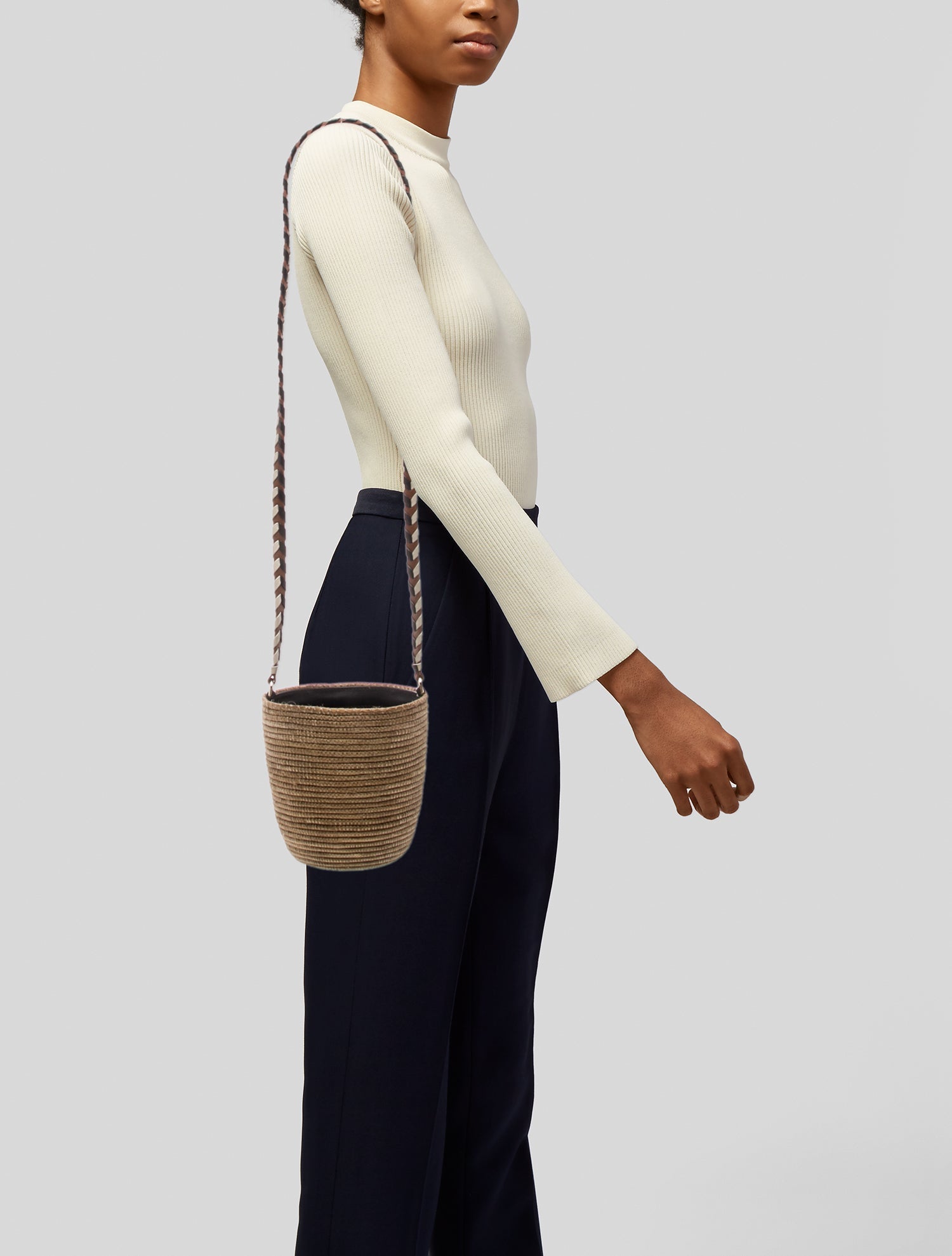 Cesta Collective Raffia Bucket Bag