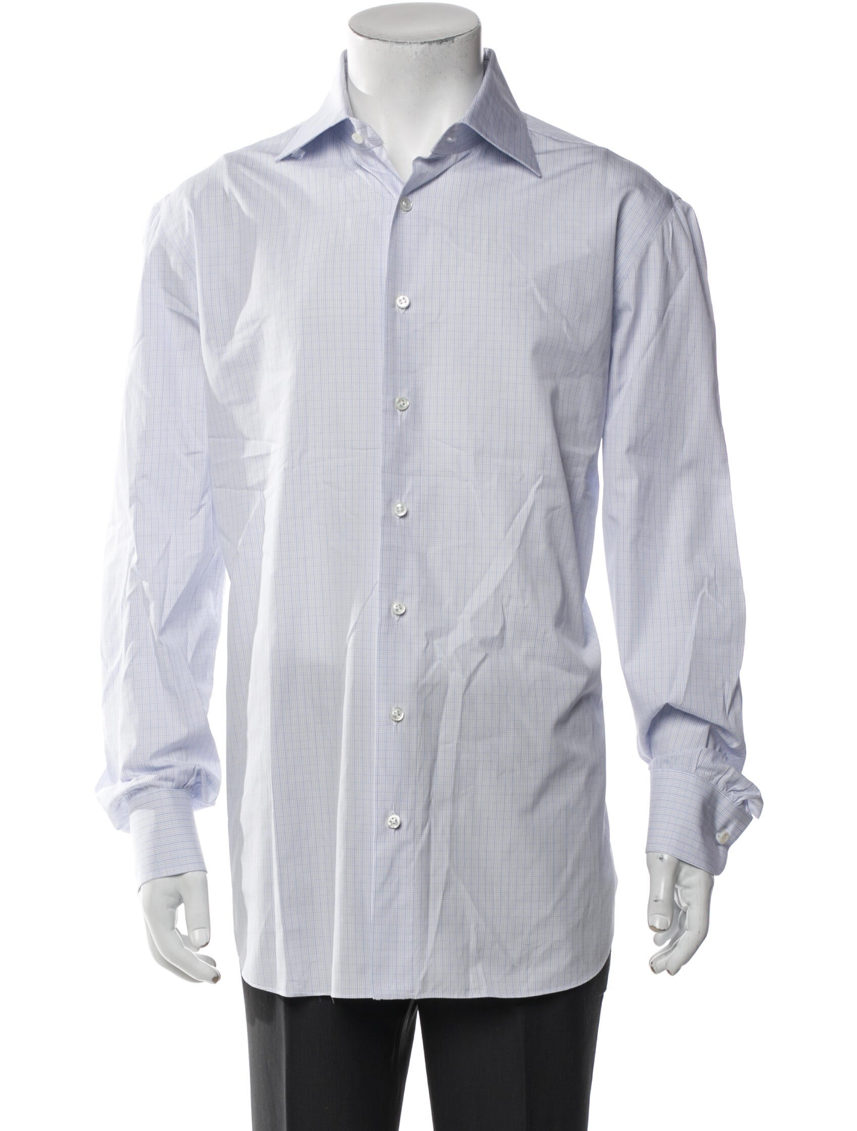 Cesare Attolini Napoli Striped Long Sleeve Dress Shirt