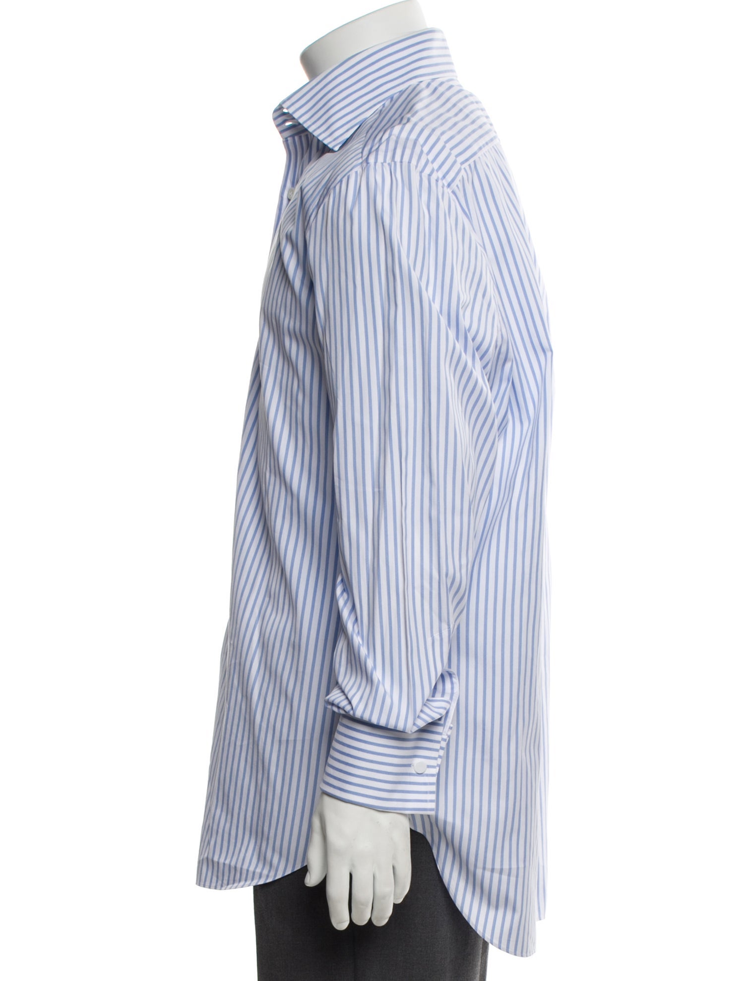 Cesare Attolini Napoli Striped Long Sleeve Dress Shirt