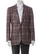 Cesare Attolini Napoli Cashmere Plaid Print Blazer