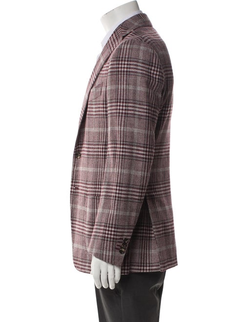 Cesare Attolini Napoli Cashmere Plaid Print Blazer
