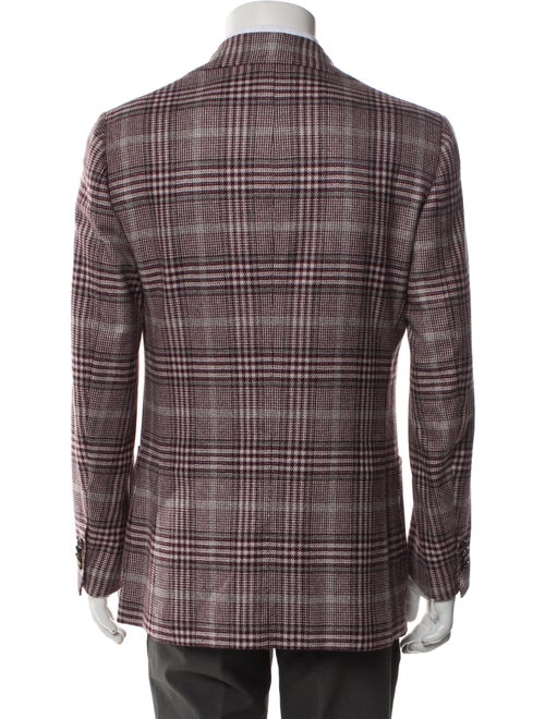 Cesare Attolini Napoli Cashmere Plaid Print Blazer