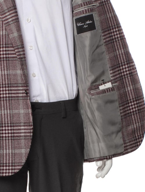 Cesare Attolini Napoli Cashmere Plaid Print Blazer
