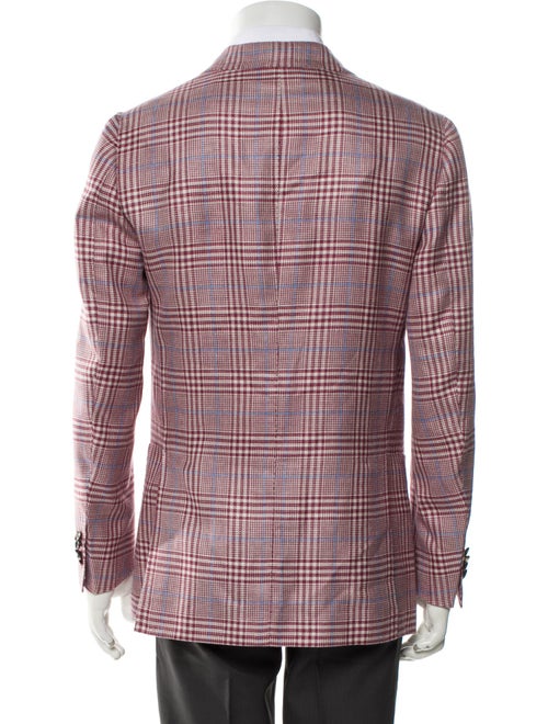 Cesare Attolini Napoli Cashmere Plaid Print Blazer