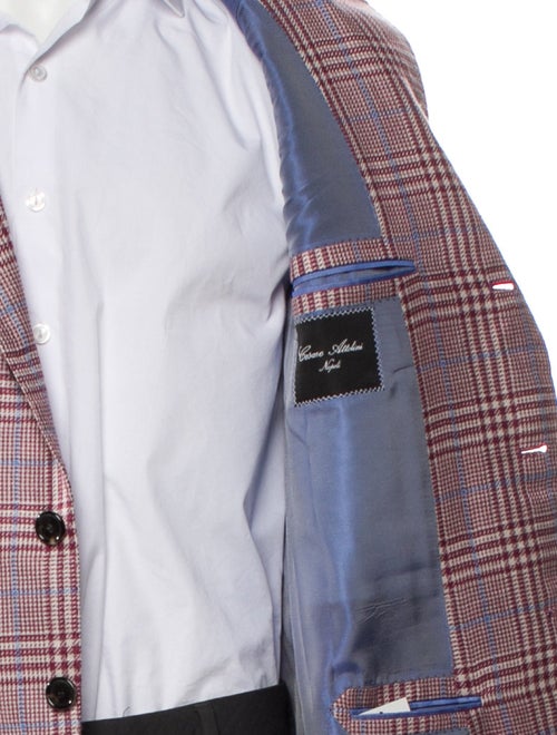 Cesare Attolini Napoli Cashmere Plaid Print Blazer