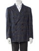 Cesare Attolini Napoli Alpaca Plaid Print Blazer