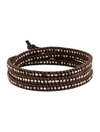 Chan Luu Leather Beaded Wrap Bracelet