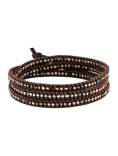 Chan Luu Leather Beaded Wrap Bracelet