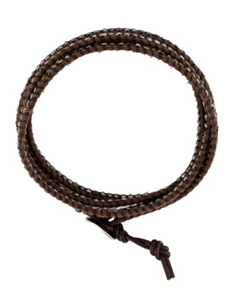 Chan Luu Leather Beaded Wrap Bracelet