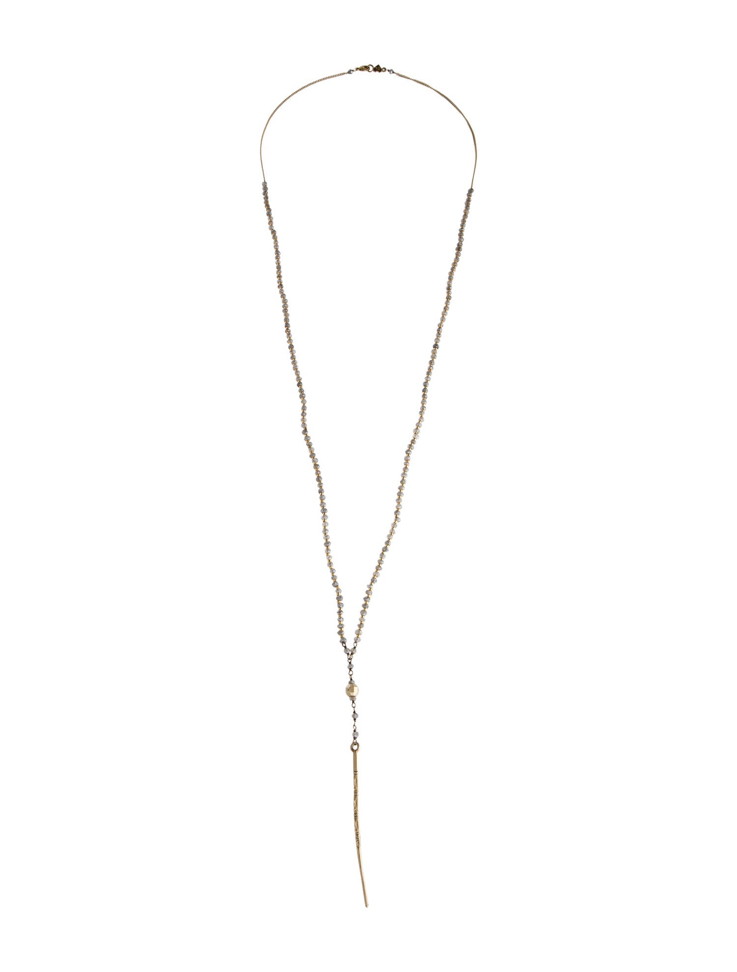 Chan Luu Beaded Dagger Lavalier Necklace