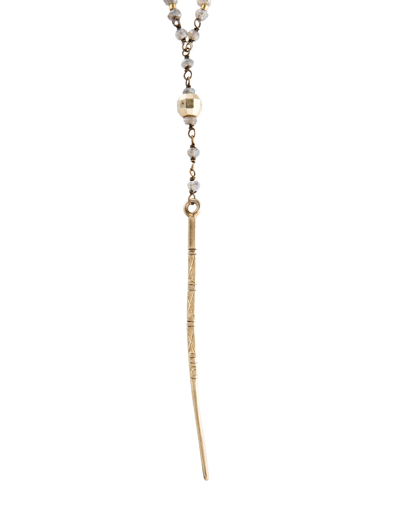 Chan Luu Beaded Dagger Lavalier Necklace