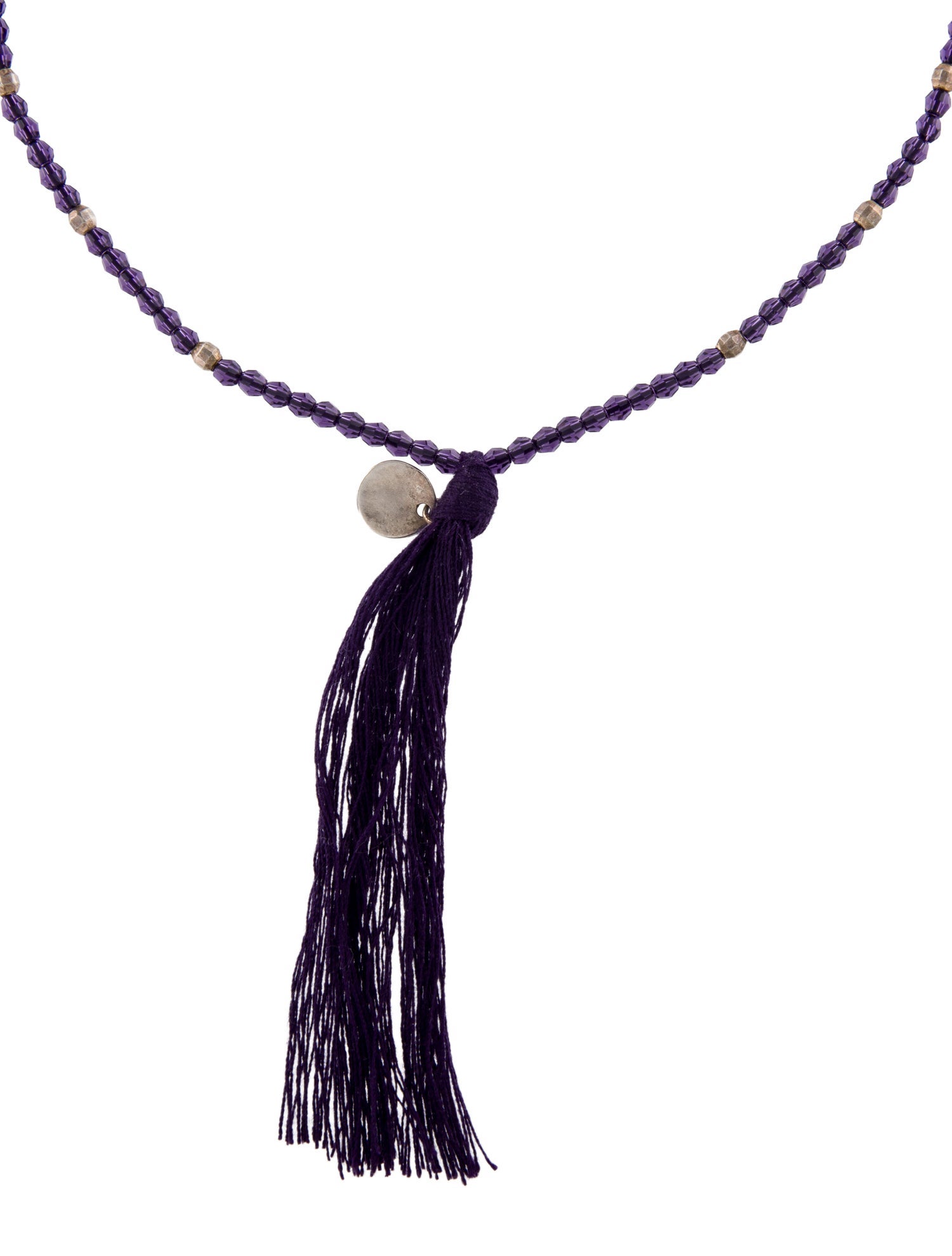 Chan Luu Beaded Long Tassel Necklace