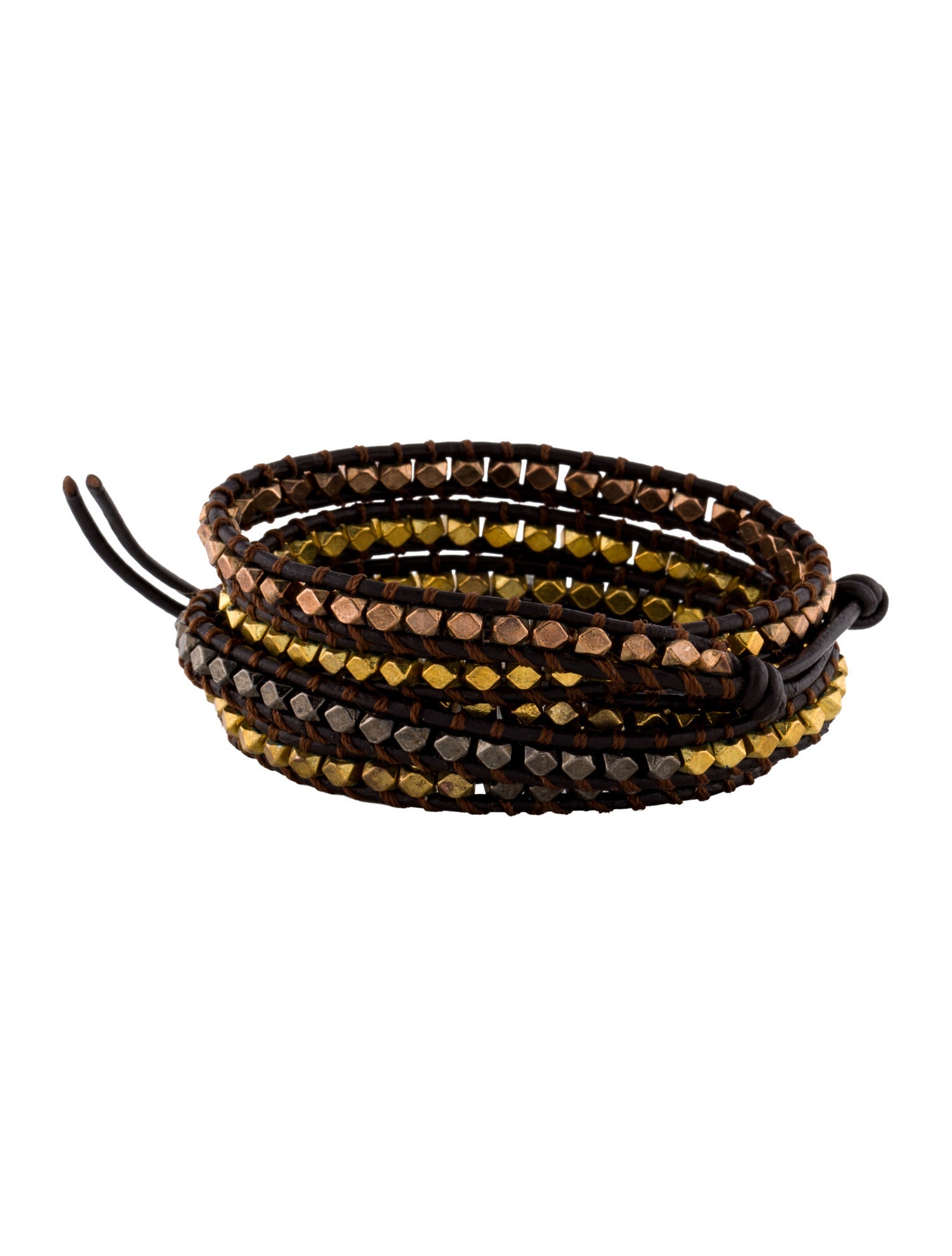 Chan Luu Bead & Leather Wrap Bracelet