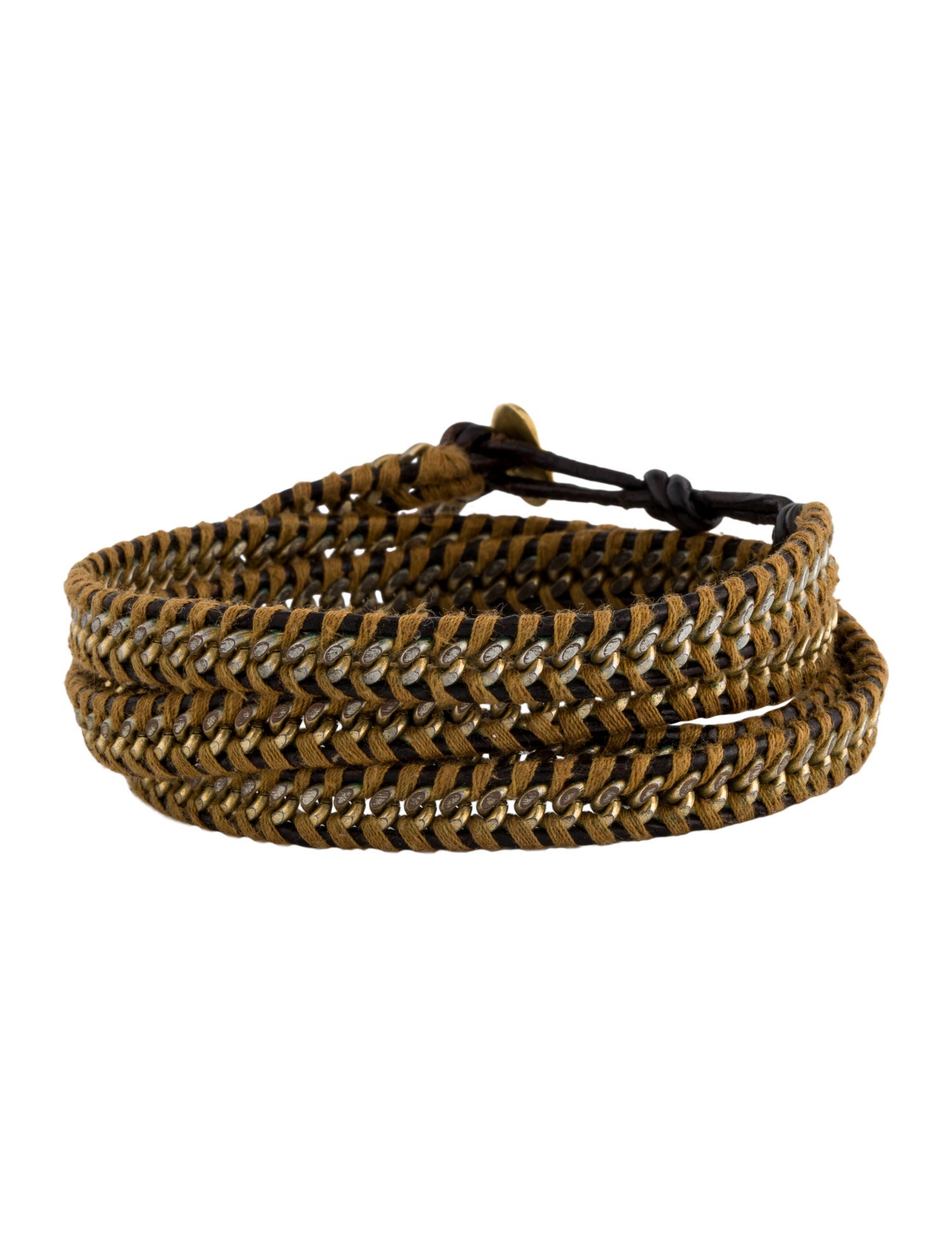 Chan Luu Leather & Thread Wrap Bracelet