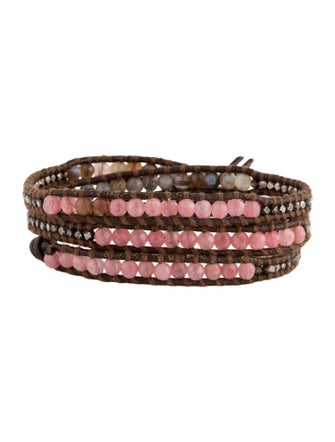 Chan Luu Bead & Leather Wrap Bracelet