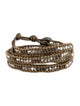 Chan Luu Faceted Bead & Leather Wrap Bracelet